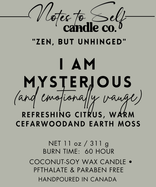 I Am Mysterious (And Emotionally Vague) 11oz