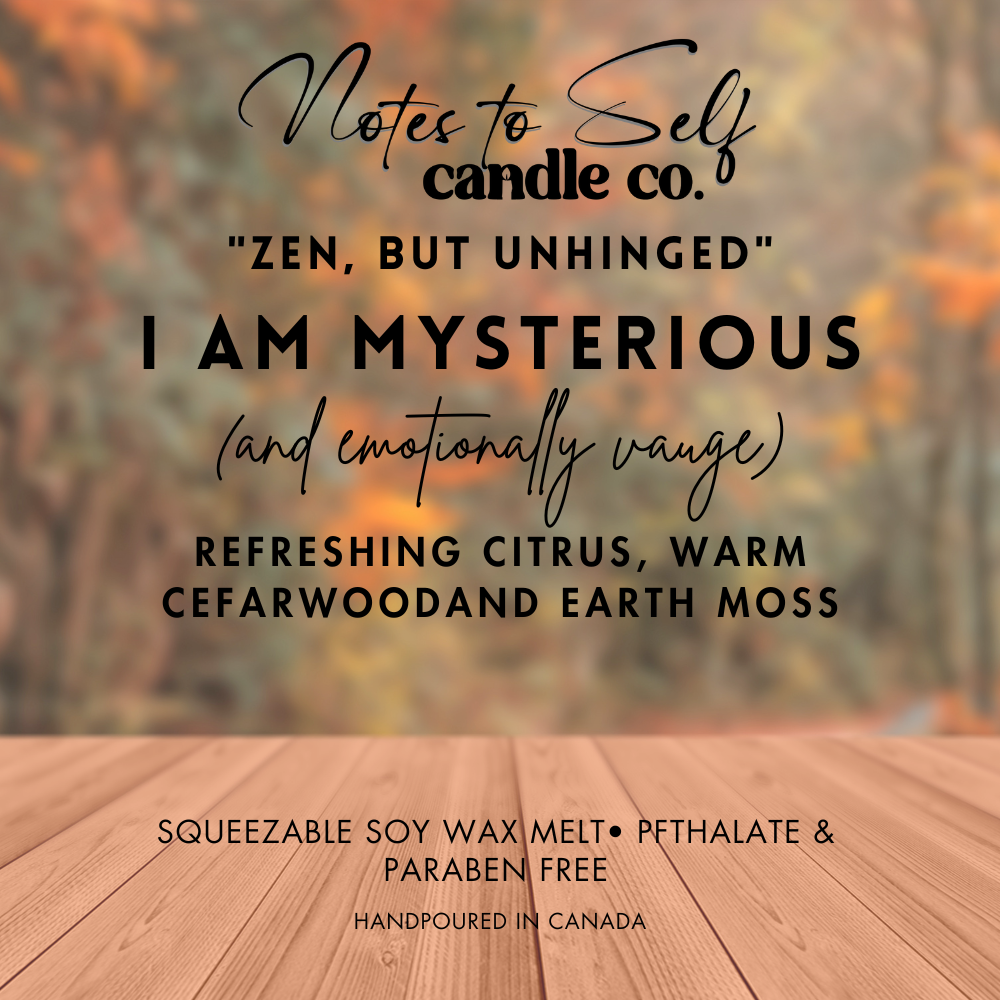 I Am Mysterious (And Emotionally Vague)