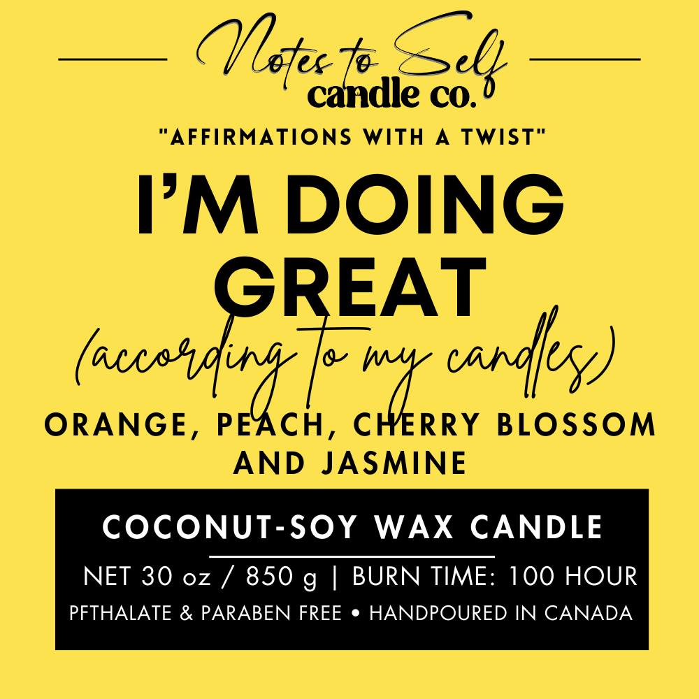 I'm Doing Great (According To My Candles)  30 oz