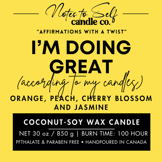 I'm Doing Great (According To My Candles)  30 oz