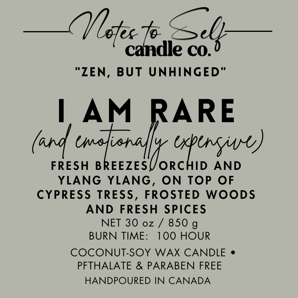 I Am Rare (And Emotionally Expensive) 30 oz