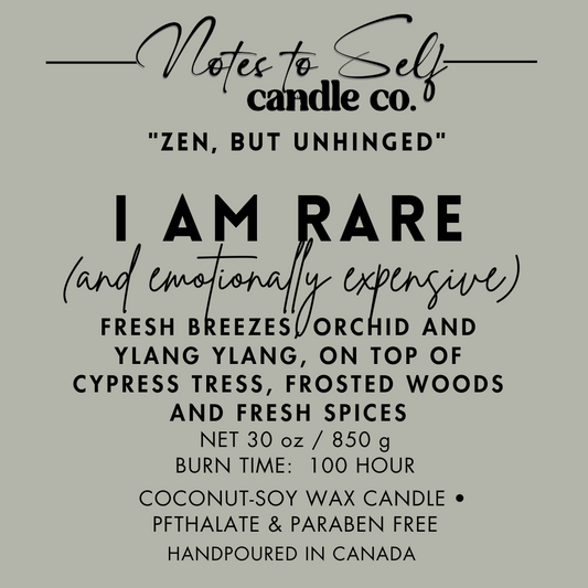 I Am Rare (And Emotionally Expensive) 30 oz