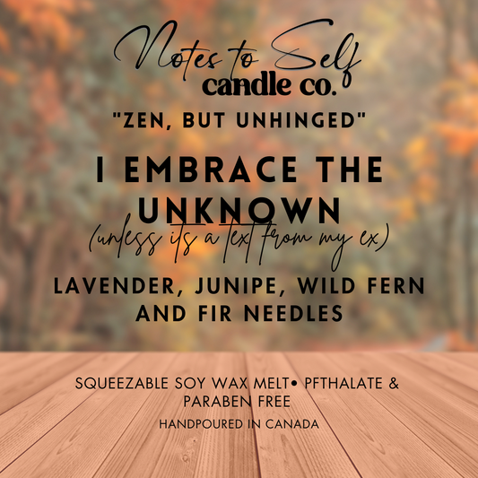 I Embrace the Unknown (Unless It's A Text From My Ex)