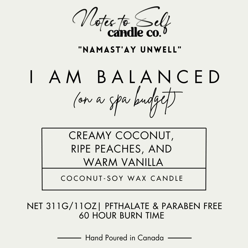 I Am Balanced (On a Spa Budget)  11 oz