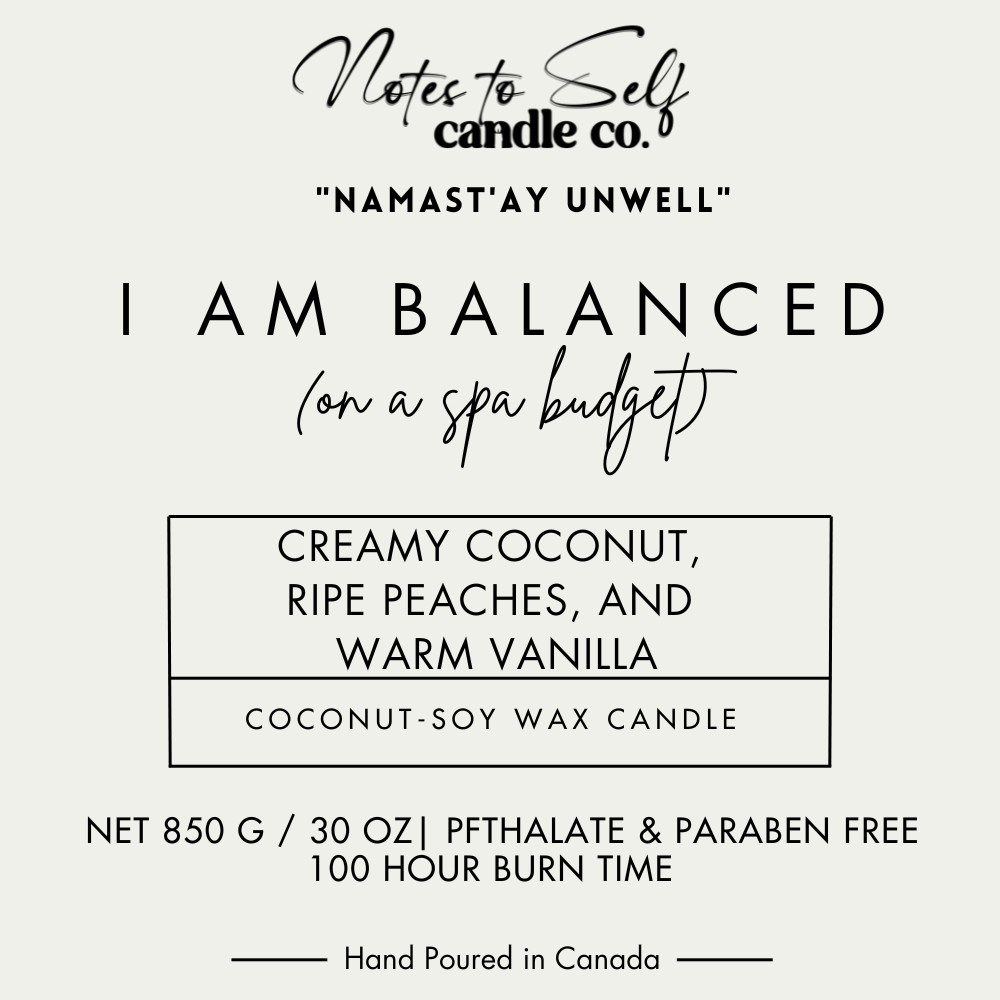 I Am Balanced (On a Spa Budget) 30 oz