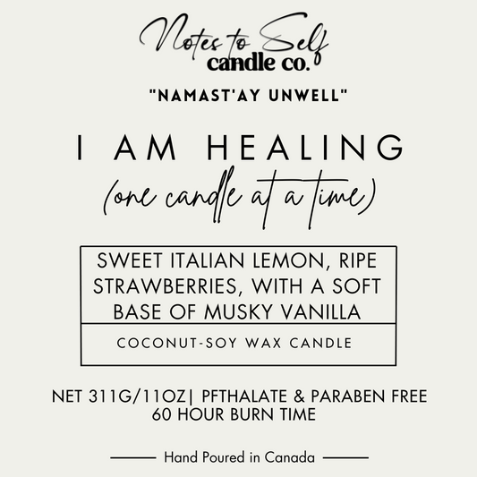 I Am Healing (One Candle at a Time)  11 oz
